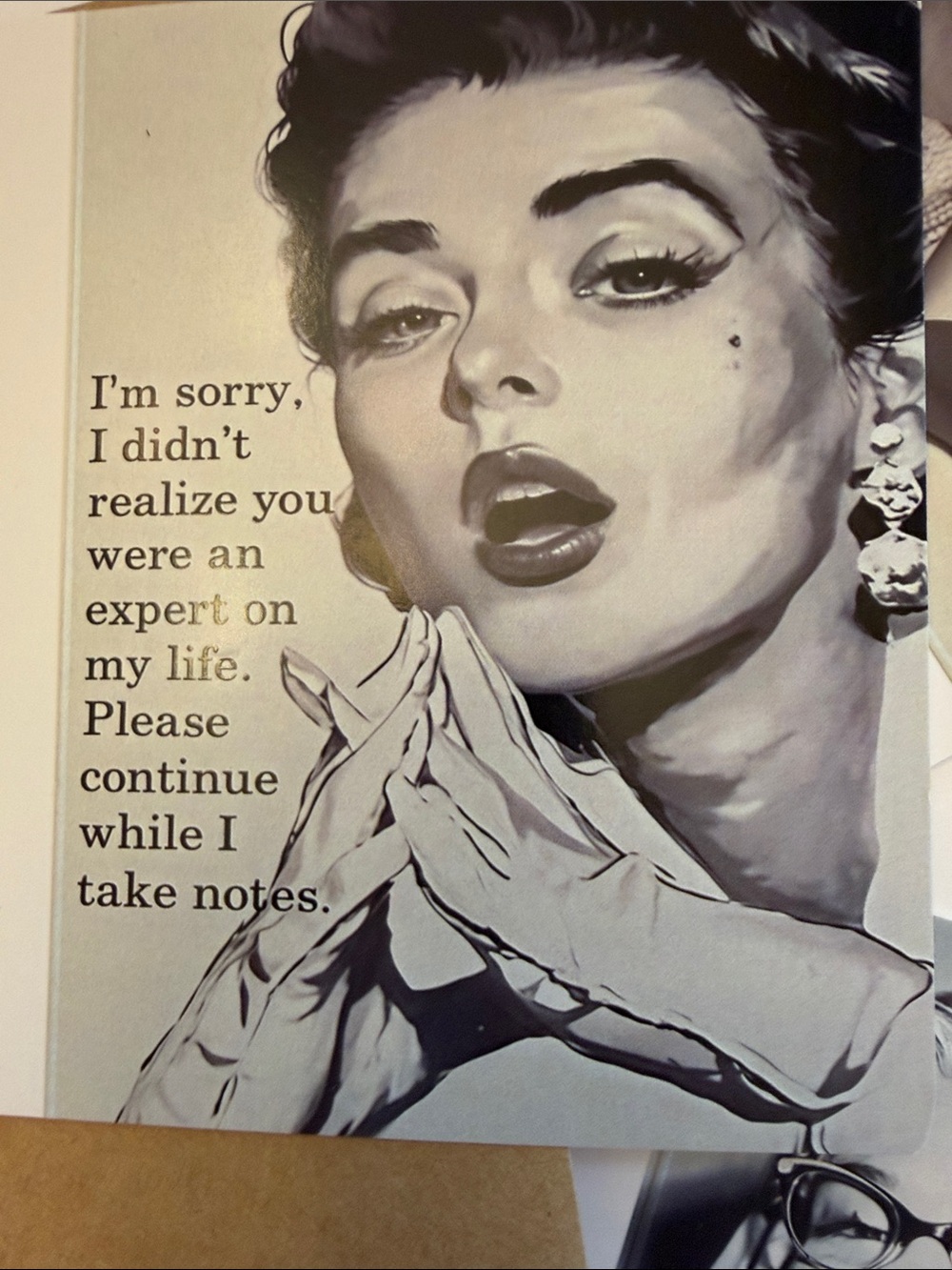 💕5/25💕Vintage-Inspired Black & White Quote Card Choose One - Picture 3 of 7